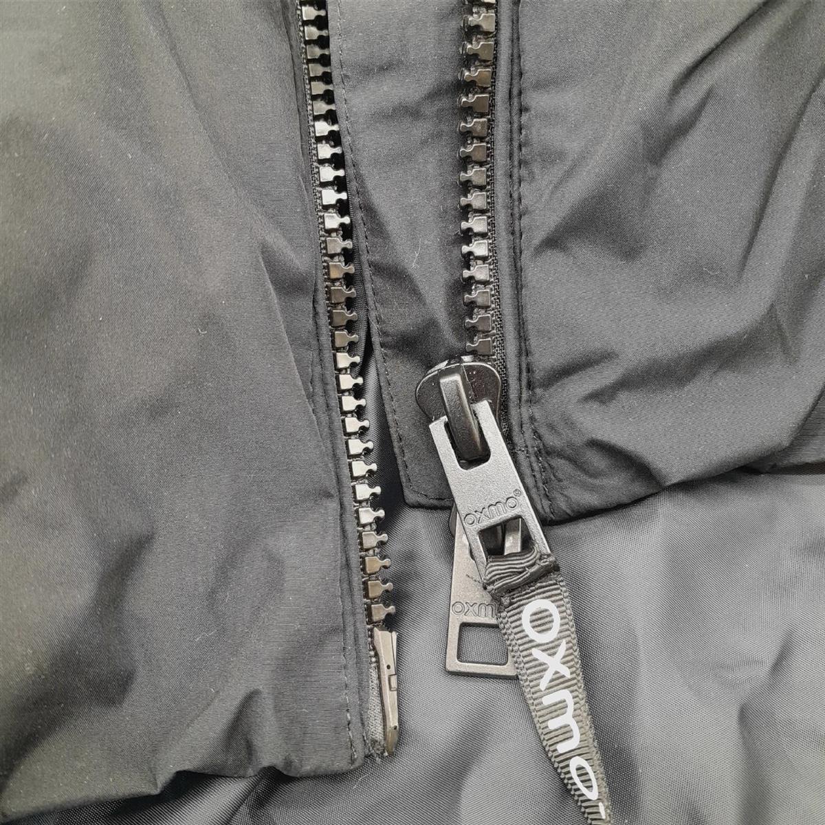 OXMO OXBella Damen Parka Übergangsmantel Lange Jacke mit Kapuze Pattentaschen Regular fit, Größe:XXL, Farbe:BLACK (799000)