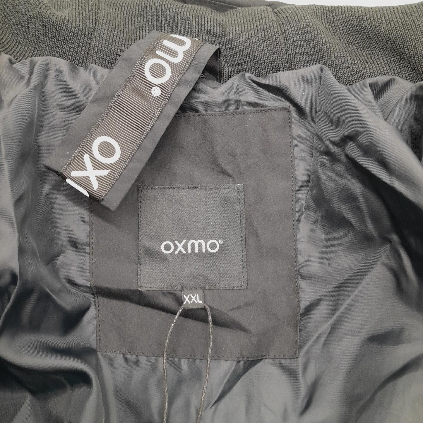 OXMO OXBella Damen Parka Übergangsmantel Lange Jacke mit Kapuze Pattentaschen Regular fit, Größe:XXL, Farbe:BLACK (799000)