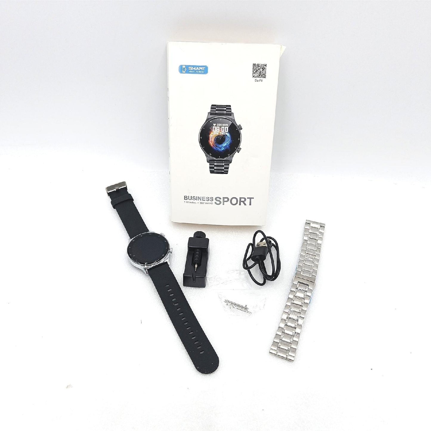 LIGE Smartwatch Armbanduhr Fitness Tracker 1.32 Zoll Schrittzähler Android iOS Tragbarkeit Trendig Starke