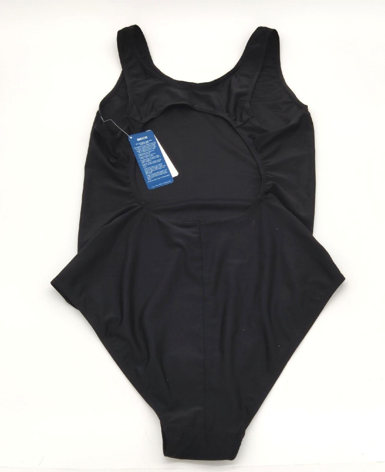 Beco Badeanzug Damen Basic Schwarz Größe 40 EU Badebekleidung Schwimmanzug Sportlich