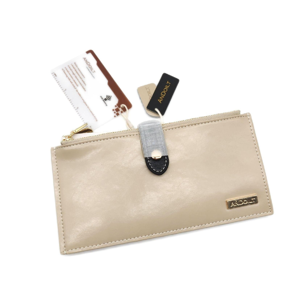 ANDOILT Geldbörse Damen Accessoires RFID Schutz Brieftasche Leder elegant praktisch maximal sicher