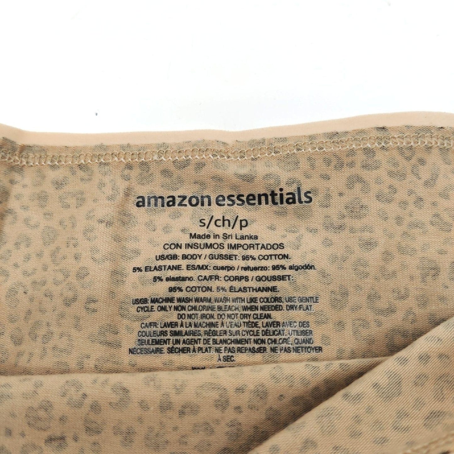 Amazon Essentials Bikinihose Damenbekleidung 6er Pack Leopardenmuster Mehrfarbig B