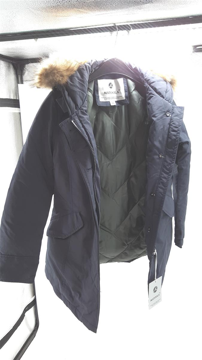 MATOGLA Winterjacke Damen Jacken Outdoor XS Weiß Fellkragen warm modisch elegant