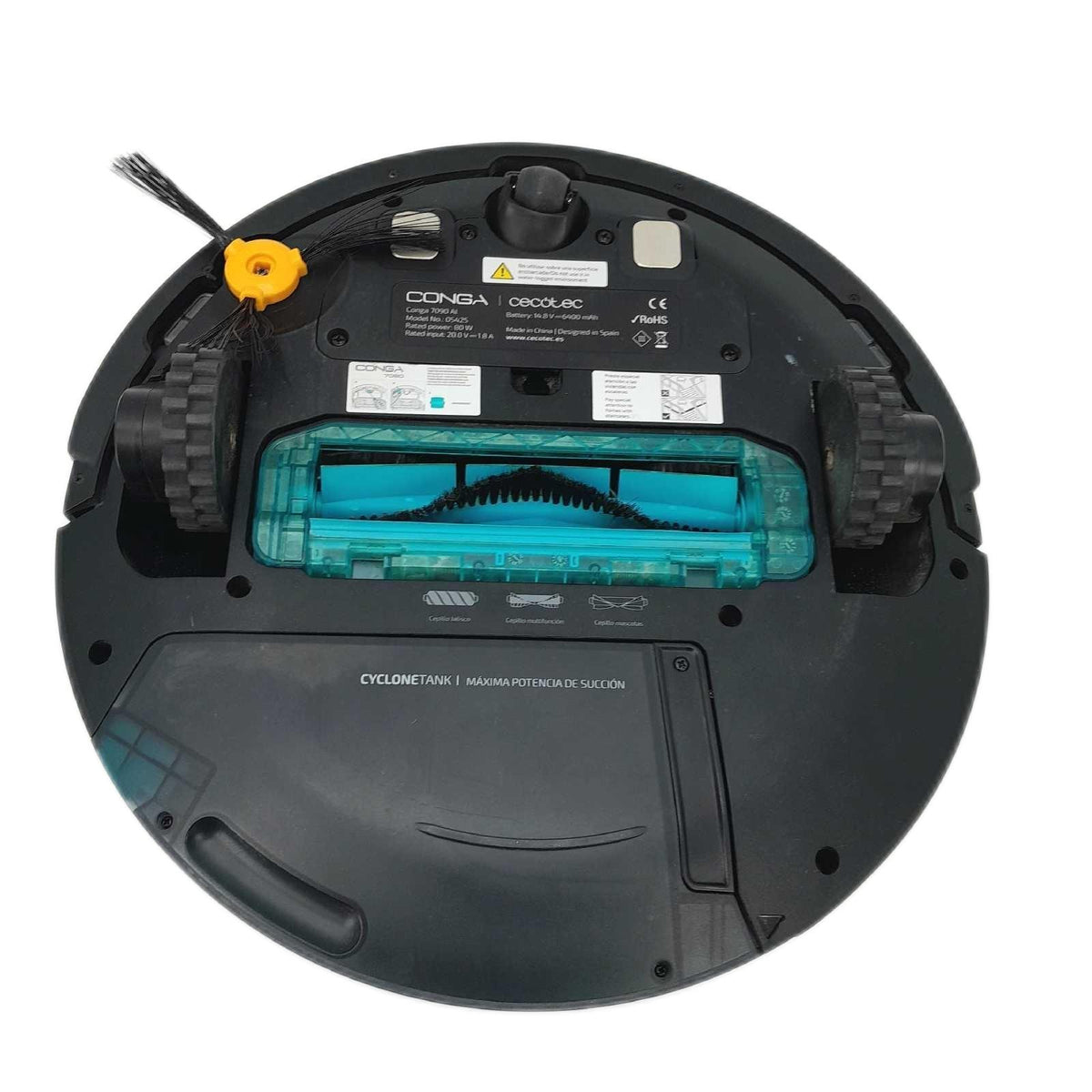 Cecotec Staubsaugroboter Conga 7090 Al  Künstliche Intelligenz  Lasertechnologie  10000 Pa  Raumassistent  Jalisco-Bürste  App