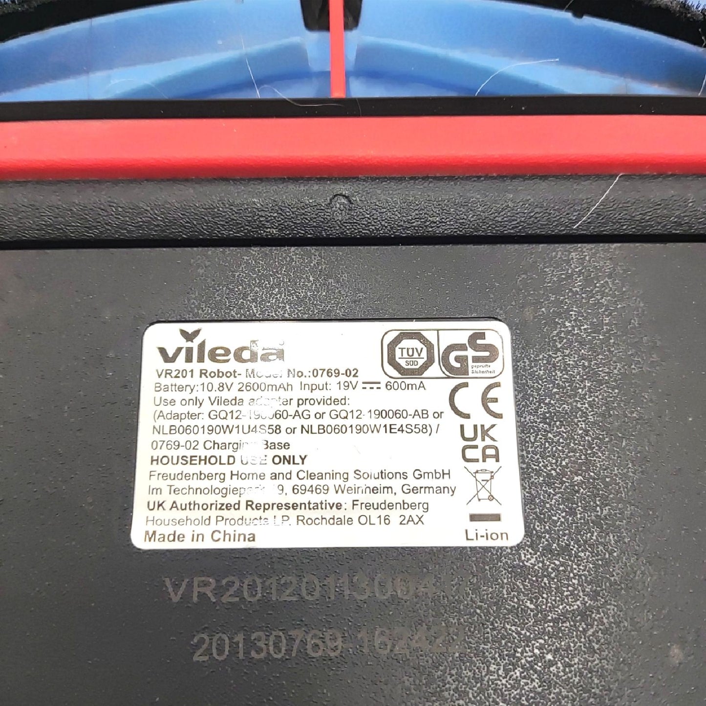 Vileda VR 201 PetPro Saugroboter Tierhaare Defekt Ladefehler
