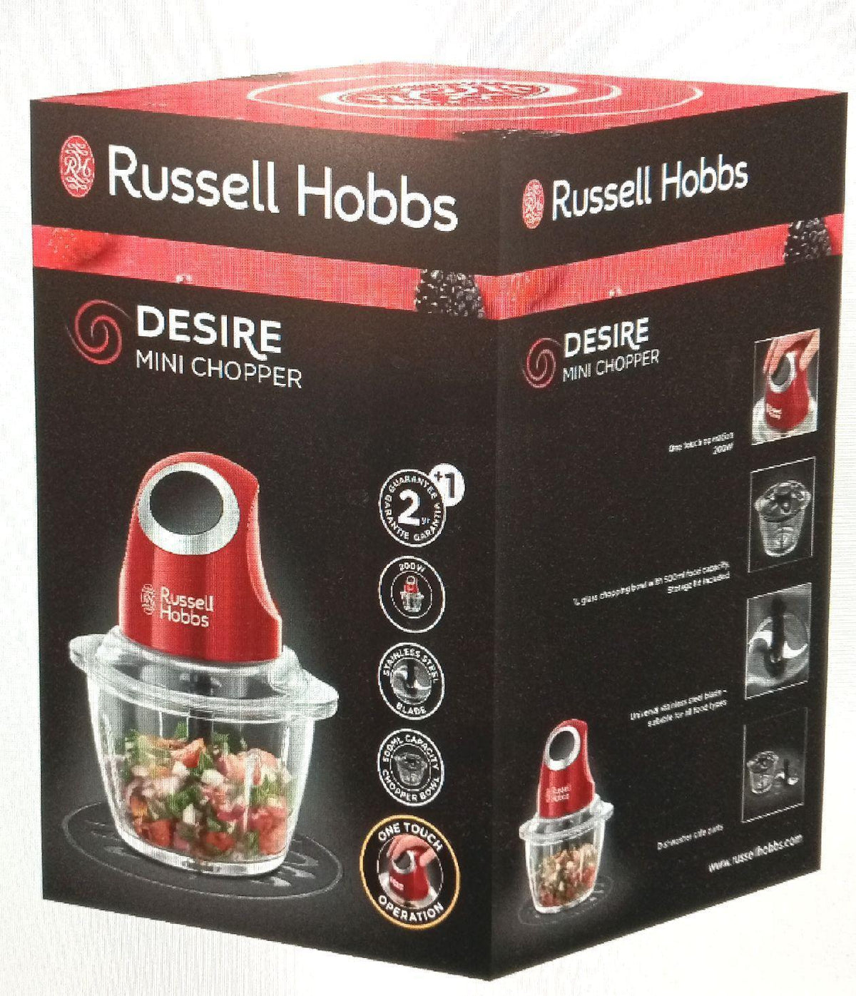 Russell Hobbs Zerkleinerer Küchengeräte Desire 500 ml Glasbehäl