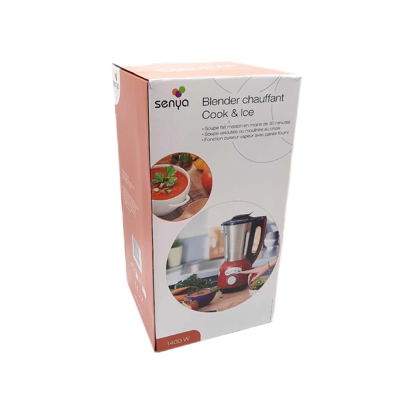 Senya Standmixer Küchengeräte SYCP HB008R Edelstahl Dampfkochen Smooth