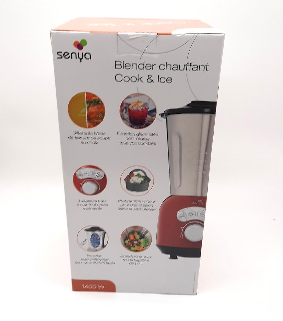 Senya Standmixer Küchengeräte SYCP HB008R Edelstahl Dampfkochen Smooth