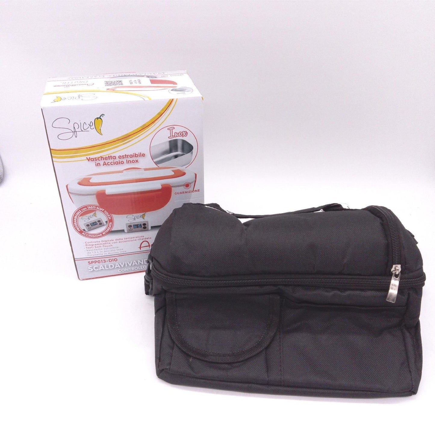 Amarillo Digital Gabel Küchengeräte 15 Liter Edelstahlwanne Rot Weiß Set praktisch warmhalte