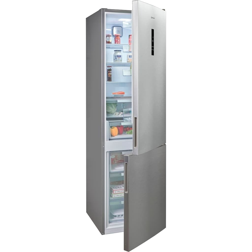 BAUKNECHT Kühl-/Gefrierkombi KGN Eco 201 C, 204 cm, silber