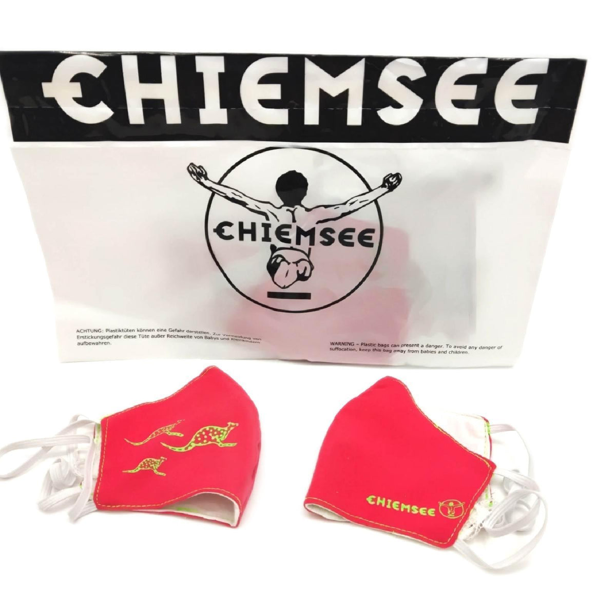 Chiemsee Behelfsmaske Schutzmasken Mundschutz 100 Pack Pink atmungsaktiv