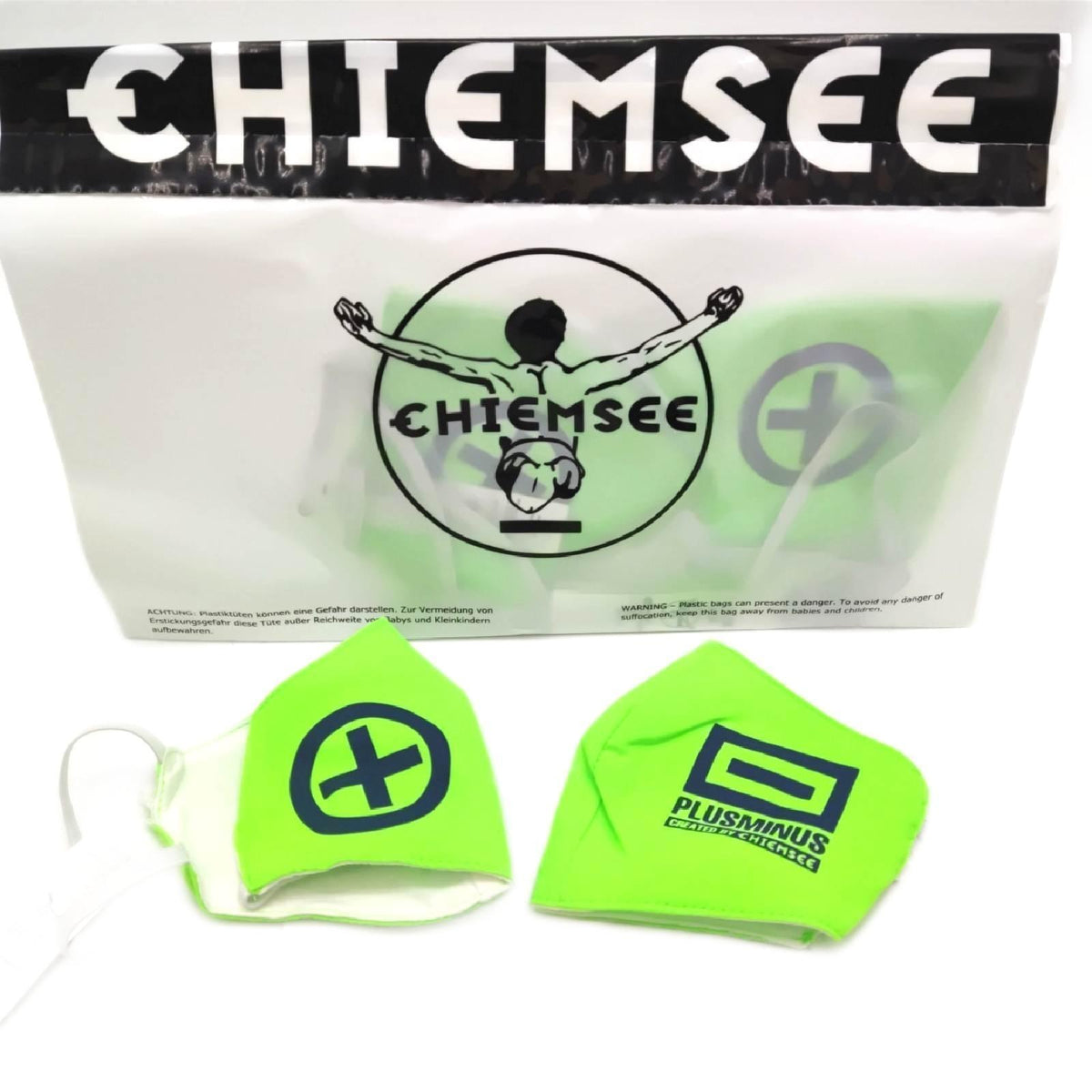 Chiemsee Behelfsmaske Masken Gesichtsschutz 100 Pack 2 Stück grün