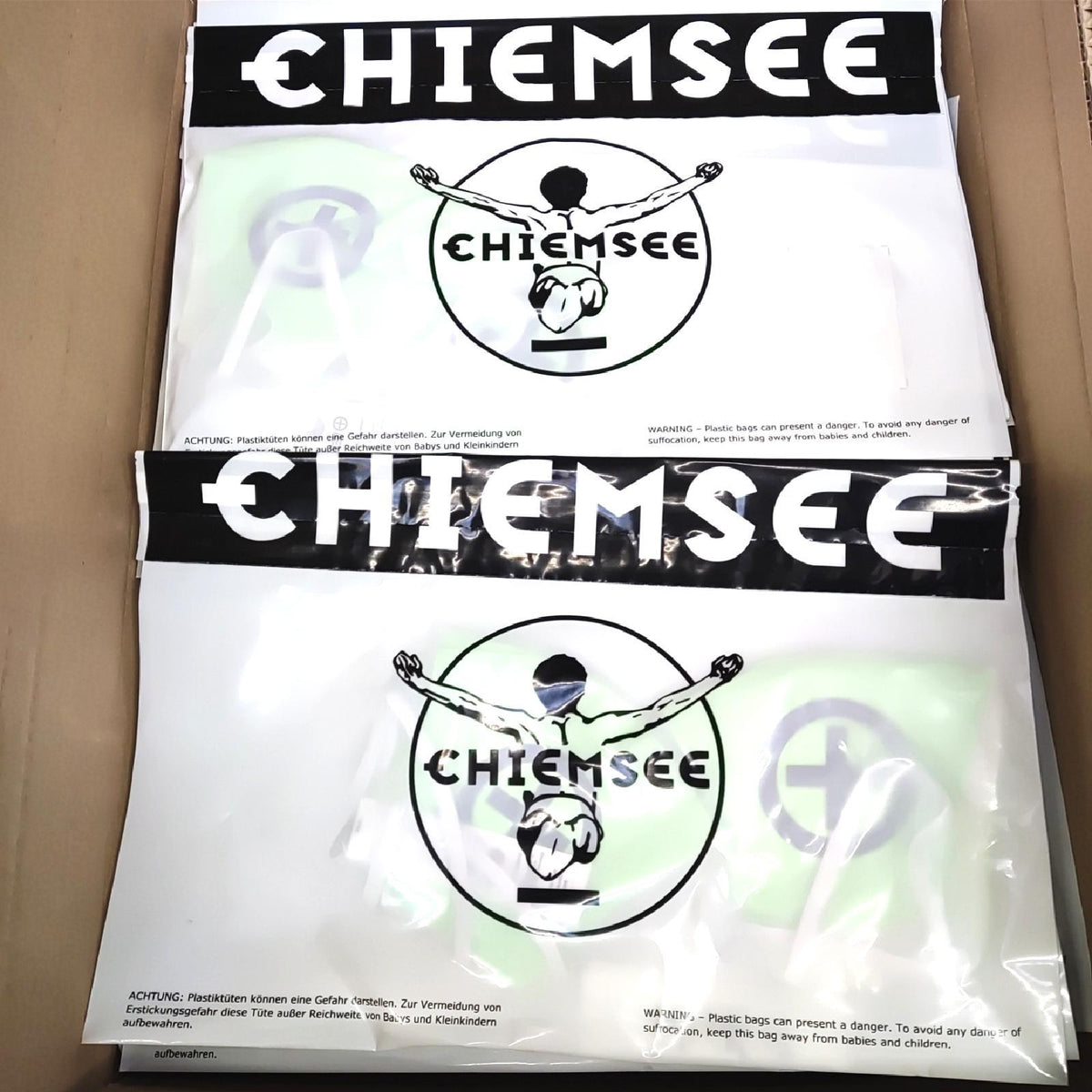 Chiemsee Behelfsmaske Masken Gesichtsschutz 100 Pack 2 Stück grün