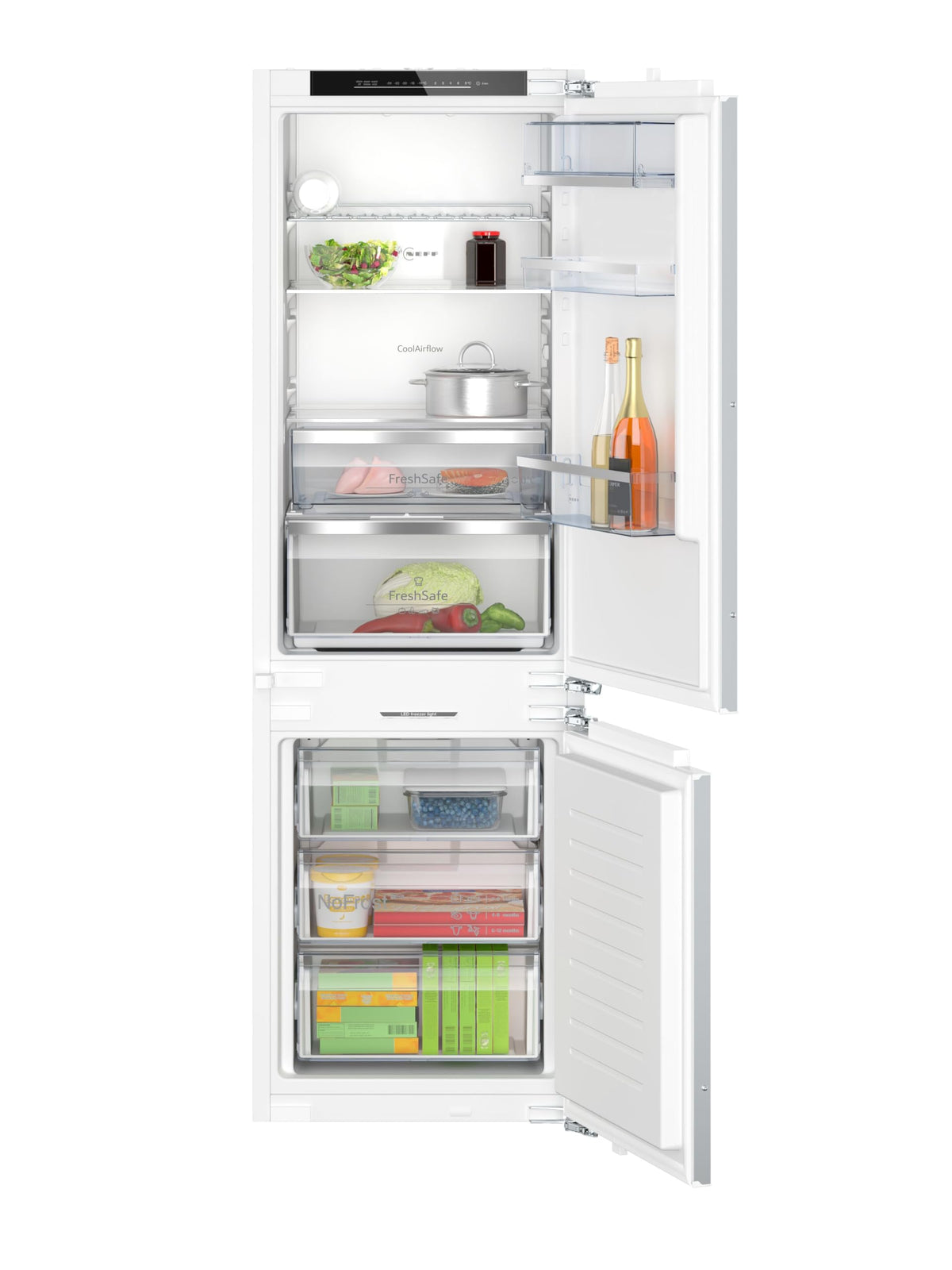 NEFF Einbaukühlgefrierkombi N 70 KI7863DD0, 177,2 cm, weiß