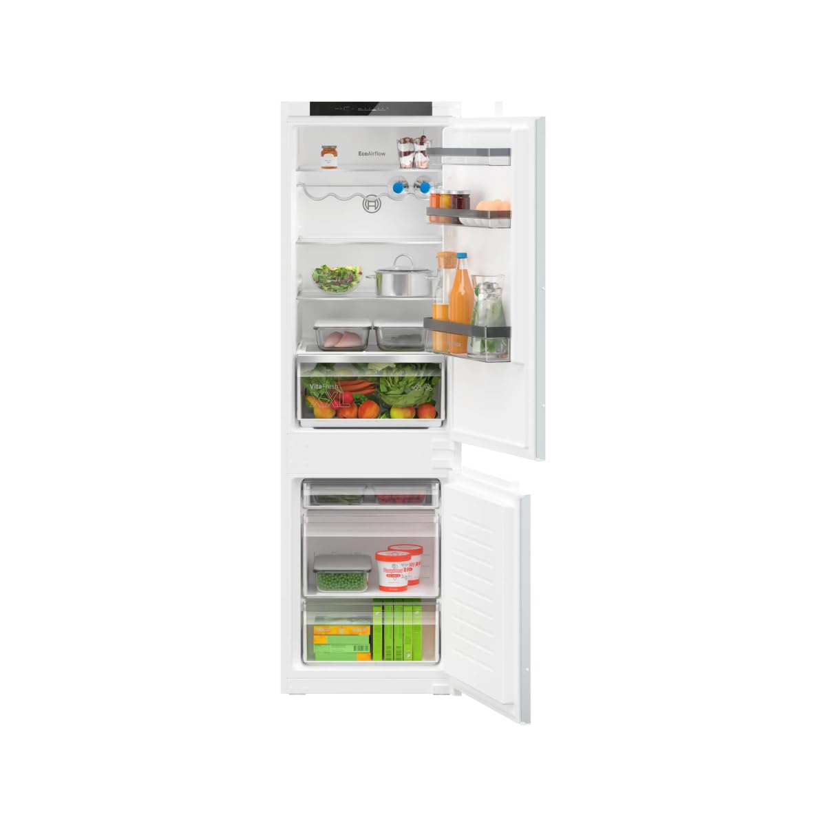 BOSCH Einbaukühlgefrierkombi. KIV86VSE0, 177,2 cm, weiß