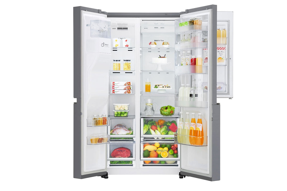 LG Side-by-Side GSJ760PZZE, 179 cm, edelstahl
