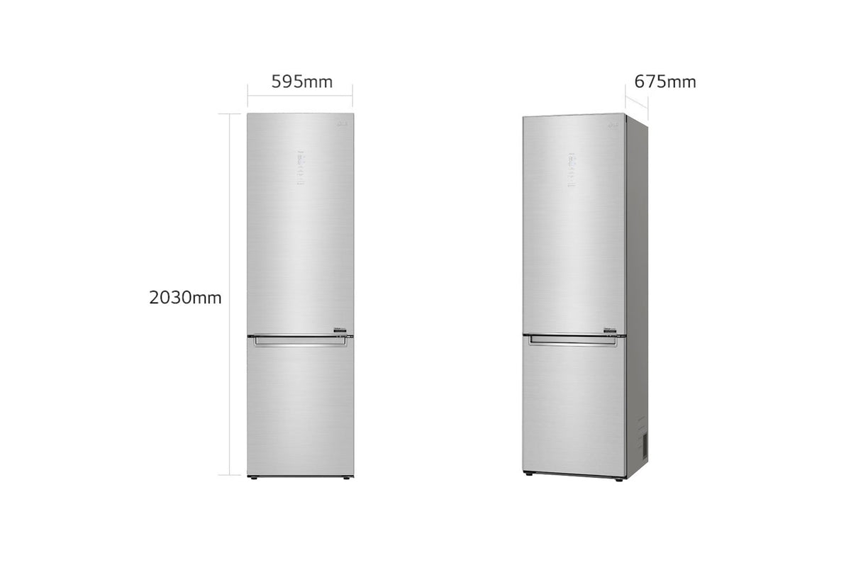 LG Kühl-/Gefrierkombi GBB92STBAP, 203 cm, edelstahl