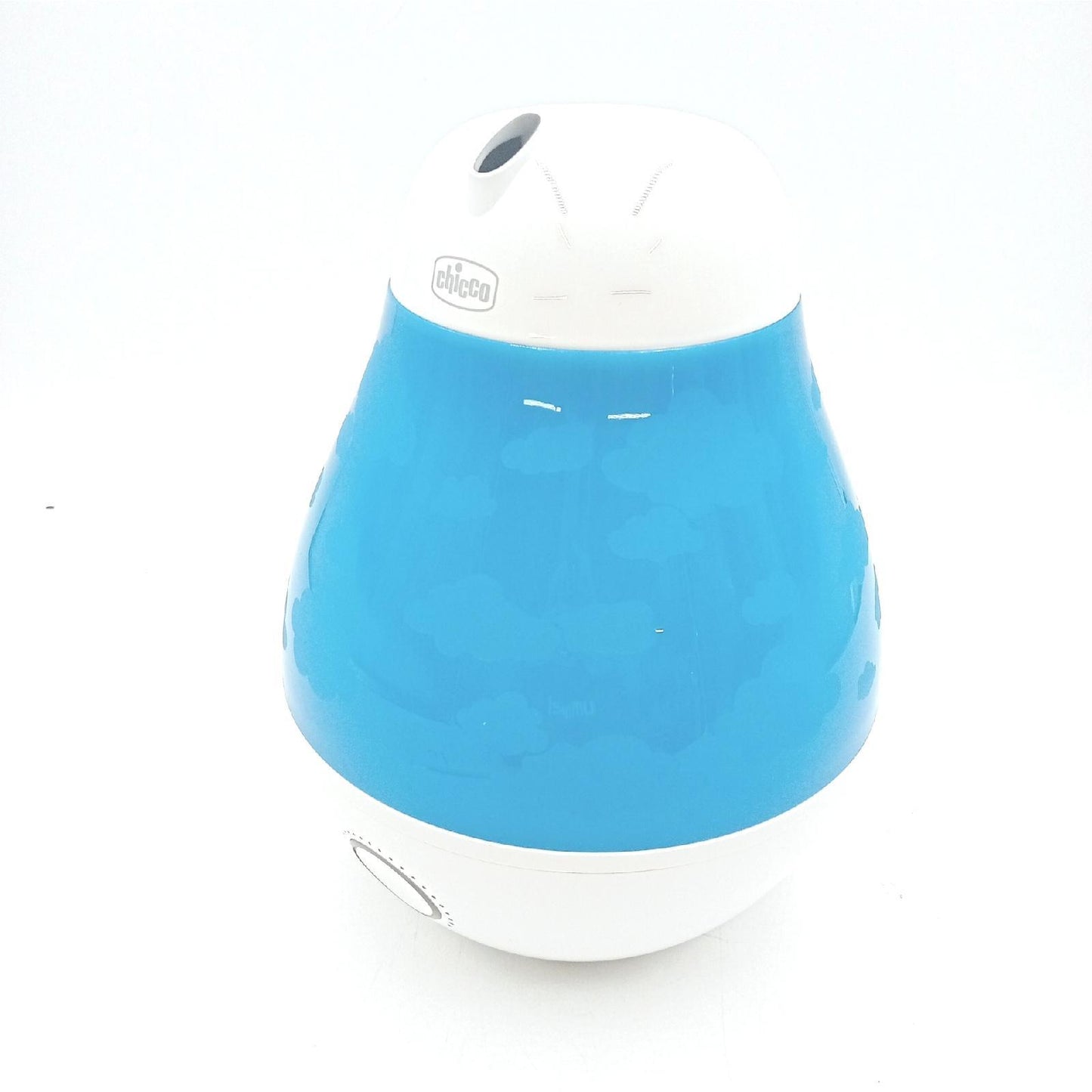 Chicco Humi Ambient, Raumbefeuchter, Dampf, kombinierte Warm-/Kalt-Technologie, Touch-Taste zur Dampfregulierung, mit Behälter für Essenzen, Betriebsdauer 7 Stunden