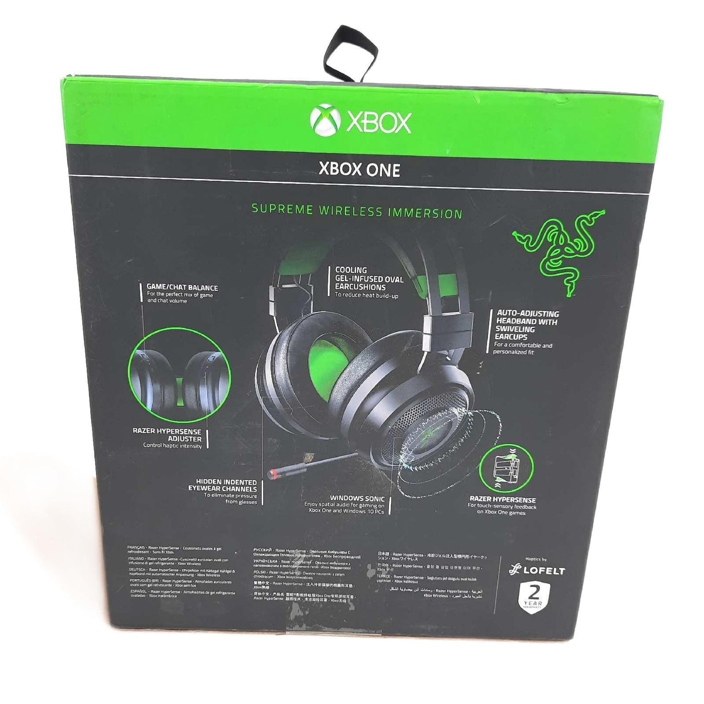 Razer Nari Ultimate Xbox One Kabellose Gaming Kopfhörer Dongle Kabel fehlt Gebrauchssp