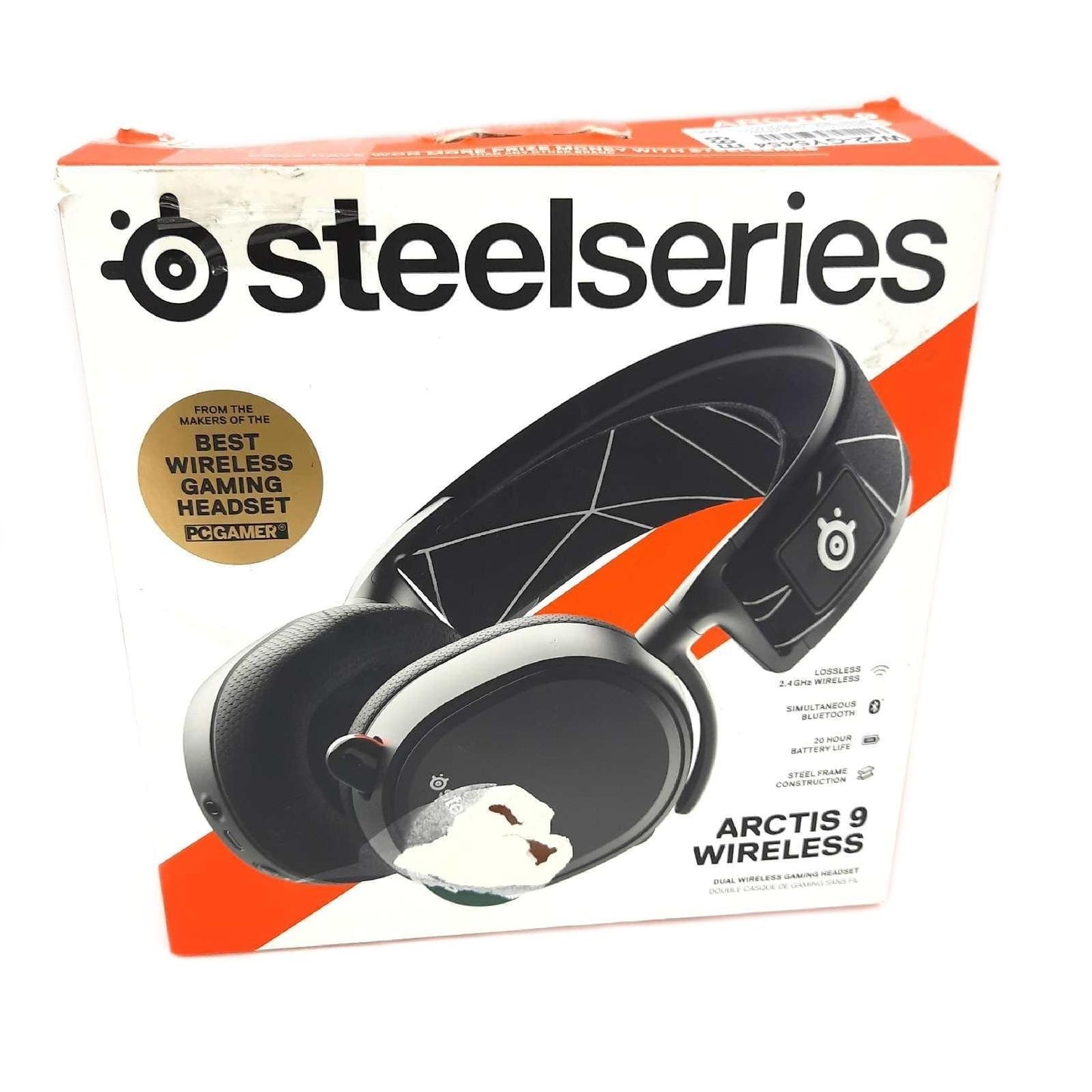 SteelSeries Arctis 9 Dual kabelloses Gaming Headset ohne Ohrpolster