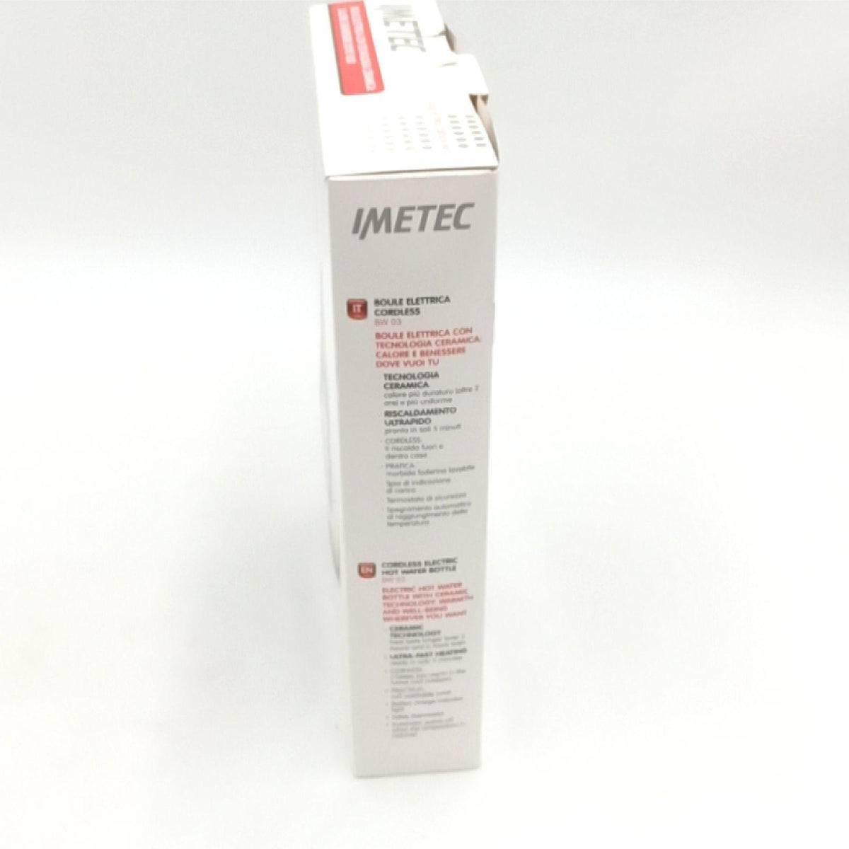 Imetec Bw03 Boule Elektro Cordless Boule, Keramik-Technologie, Ultraschnelle Heizung, Sicherheitsthermostat, Ladeleuchte