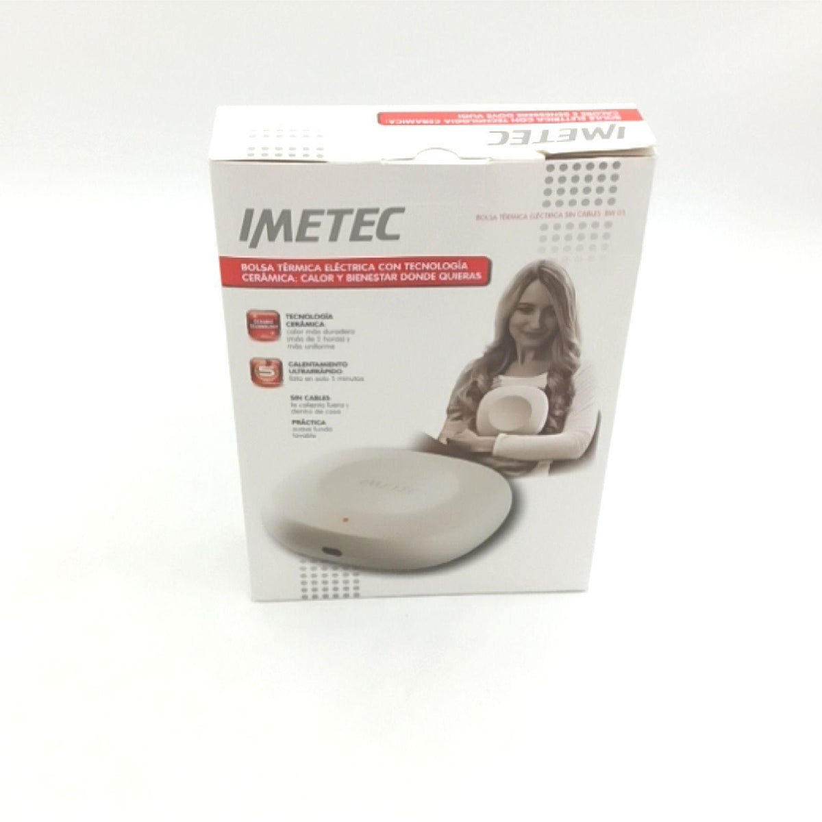 Imetec Bw03 Boule Elektro Cordless Boule, Keramik-Technologie, Ultraschnelle Heizung, Sicherheitsthermostat, Ladeleuchte