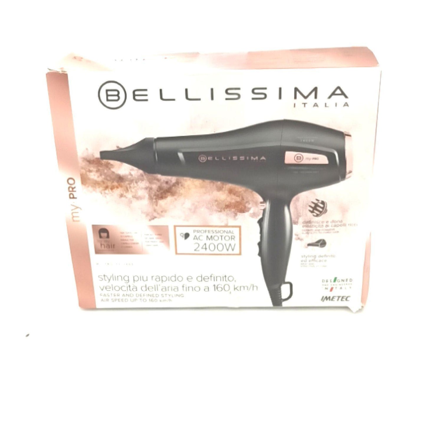 Imetec Bellissima My Pro P3 3400 Haartrockner mit professionellem AC-Motor Haar (50,45)