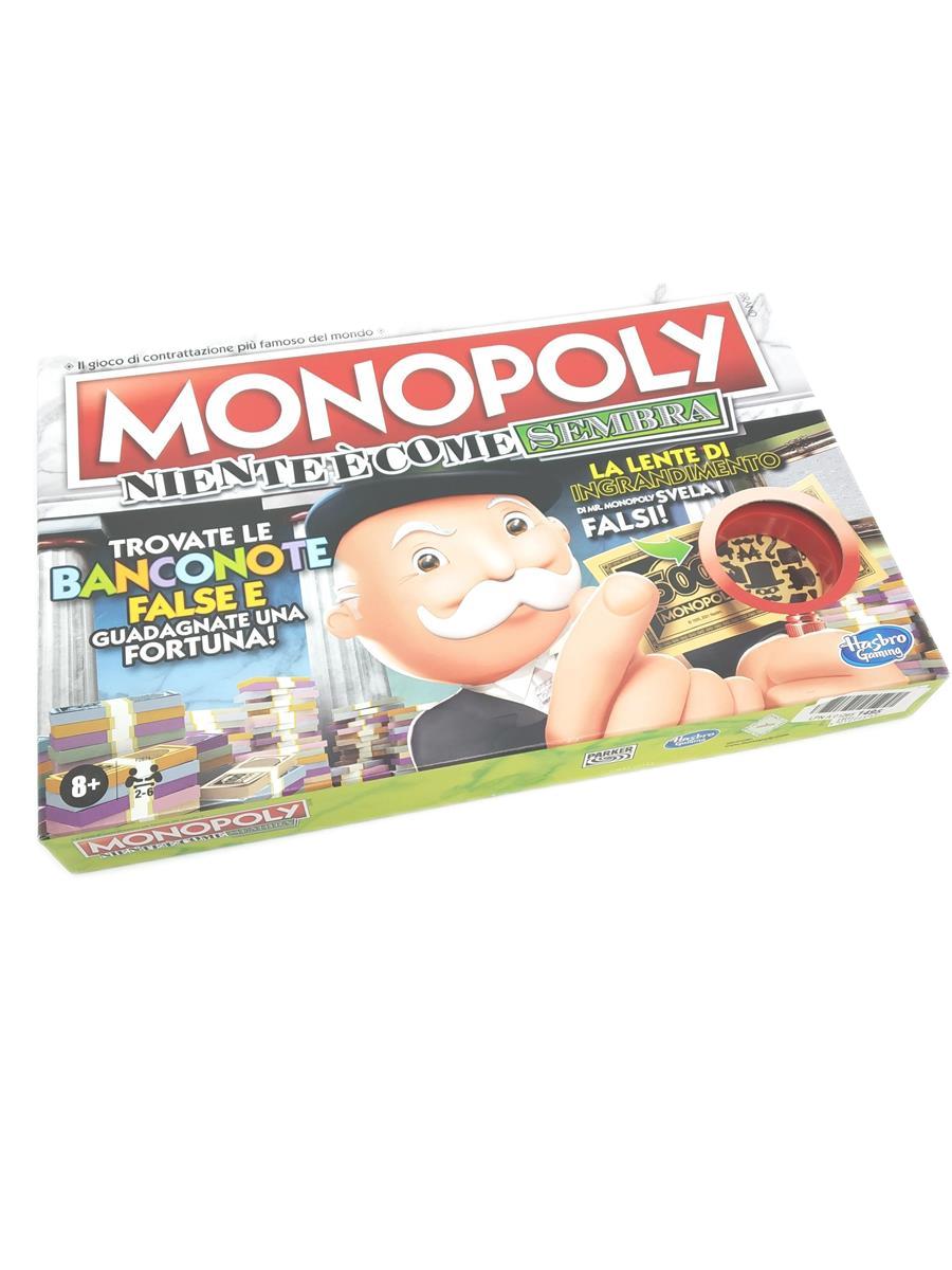 Hasbro Brettspiel Spiel Gesellschaft Monopoly Überraschung Edition Vergrößerungslinse Familien Kinder ab 8 Jahren