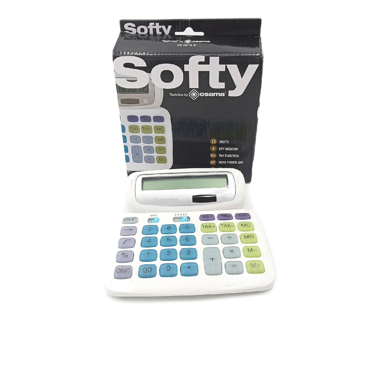 Osama Softy Design Taschenrechner 12 Ziffern weiß