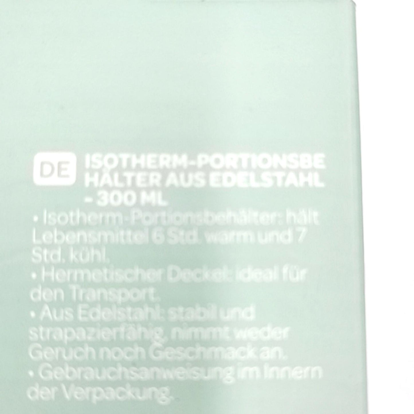 BEABA Thermobehälter Babyausstattung Trinkflasche 300 ml Grau Grün isol