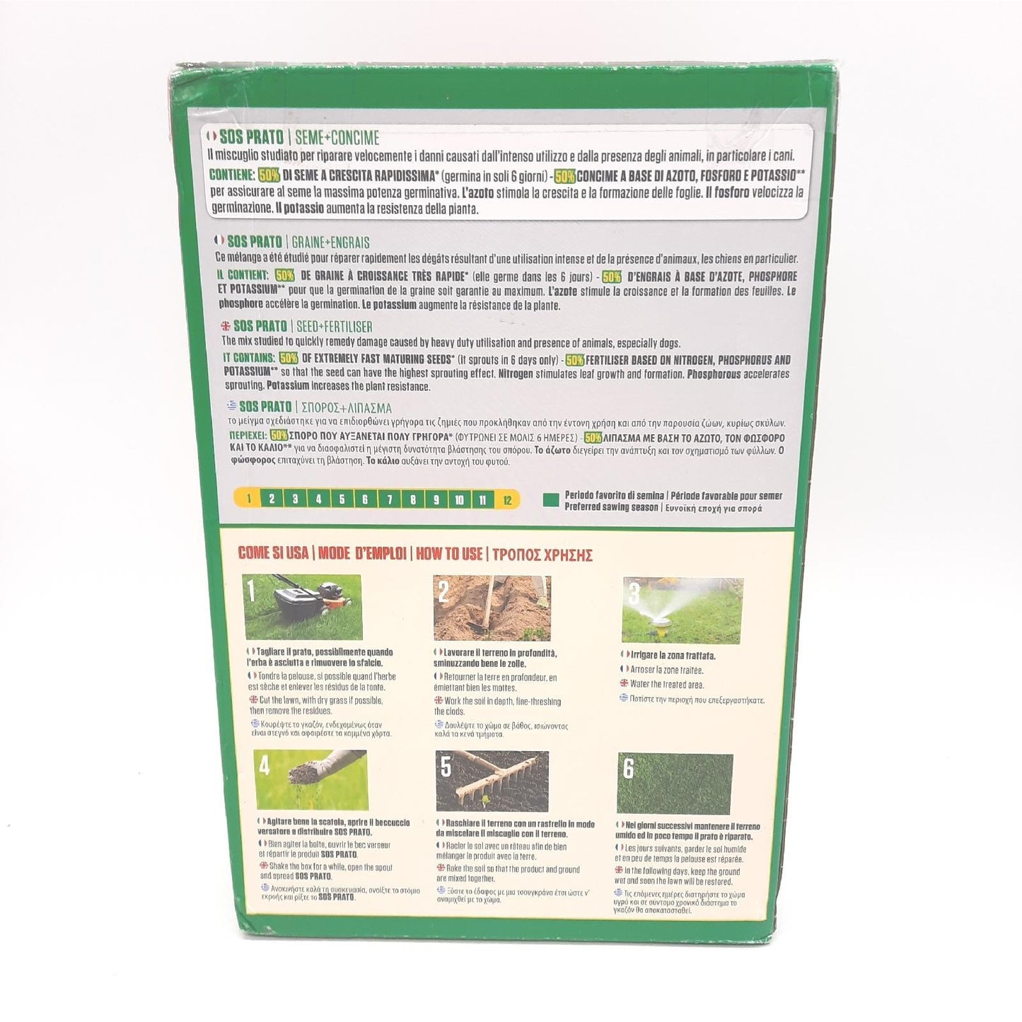 Prato Blumensamen Gartenpflege Mix 2in1 SOS Verde Ergänzung für Gartenliebhaber