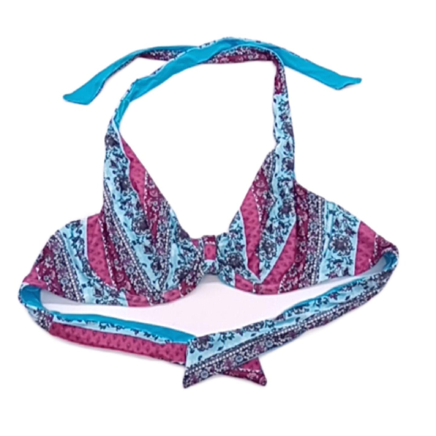 Lovable Damen Bikini Bademode Reversible Micro Stampa Azzurro Reversibile Spaß Strandmode