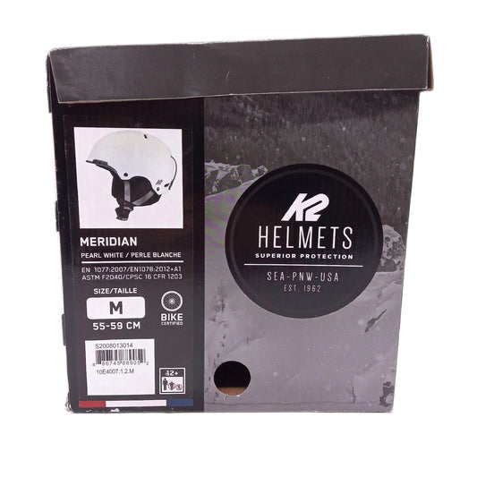 K2 Skihelm Damen Kopfsschutz Outdoor Meridian Weißperle M 55 59Cm Sicherheit