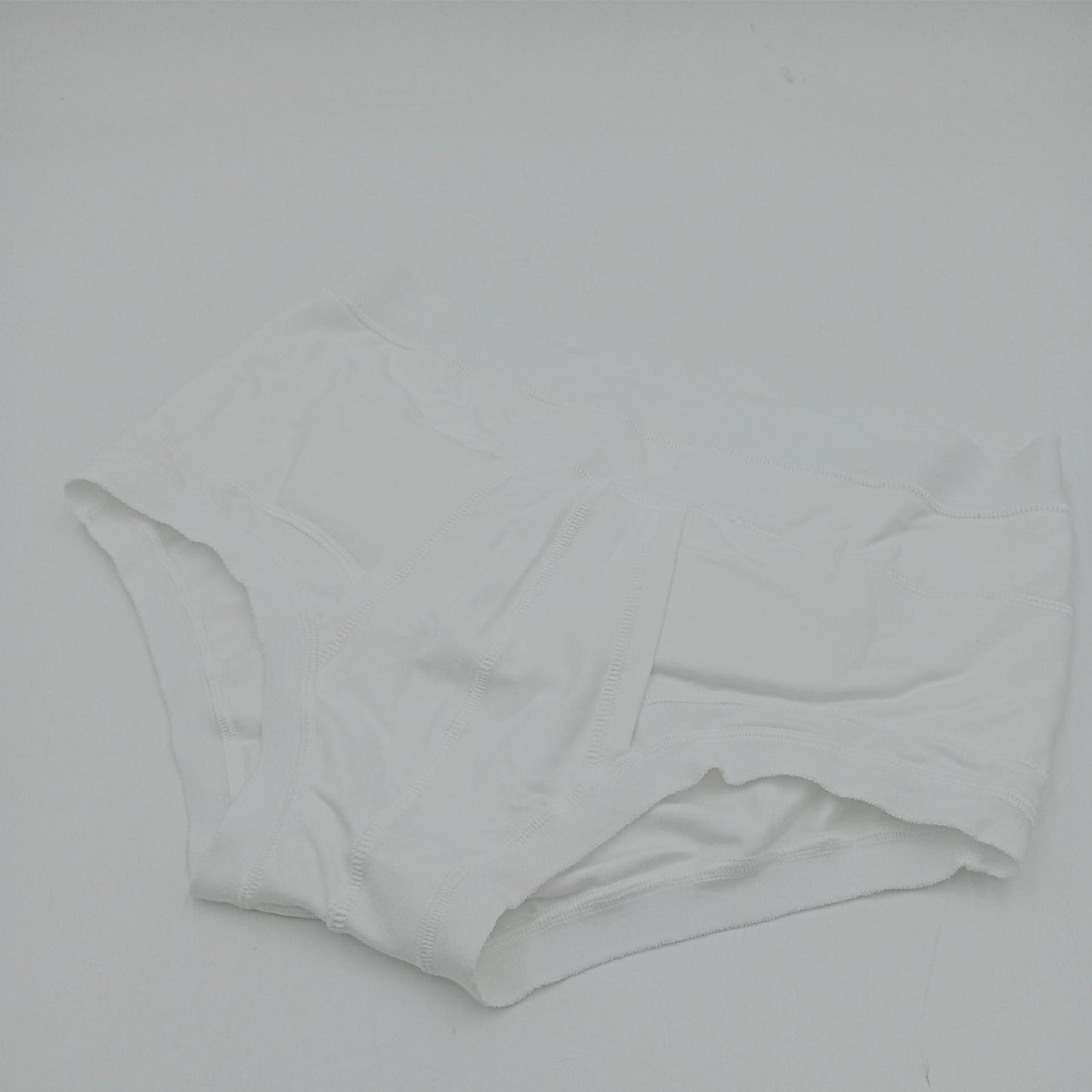 Slip mit niedriger Taille und Plüsch, Baumwolle, Weiß, Größe 6