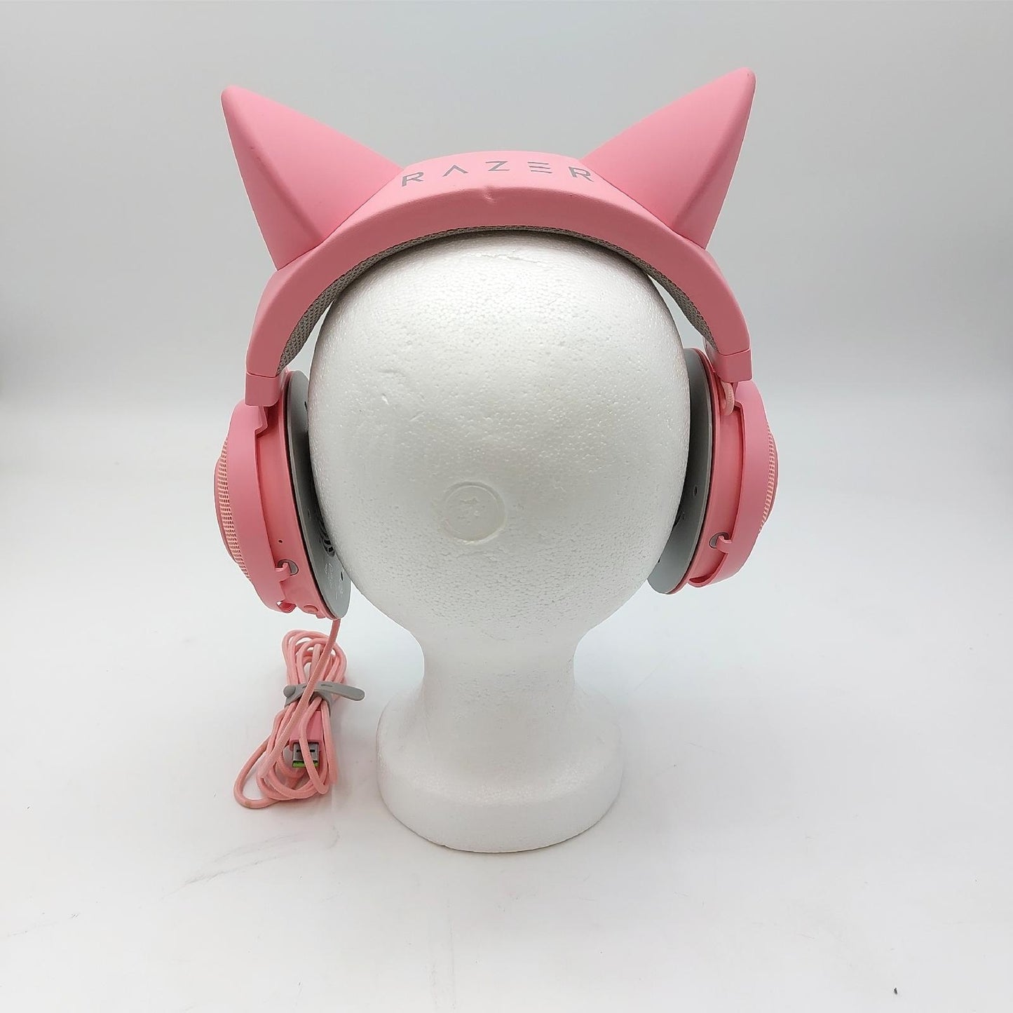 Razer Gaming Headset Kraken Katzenohr USB Chroma Design gebraucht Ohrpolster fehlen