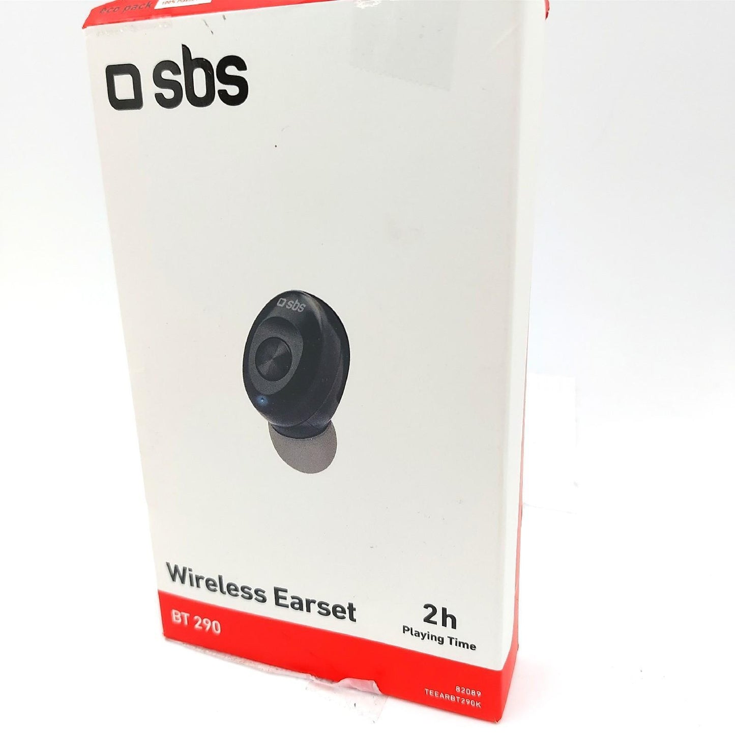 SBS Kabelloser Mono-Headset für Musik und Anrufe, integriertes Mikrofon, bis zu 2,5 Stunden Hörzeit, magnetische Ladestation mit USB-Anschluss