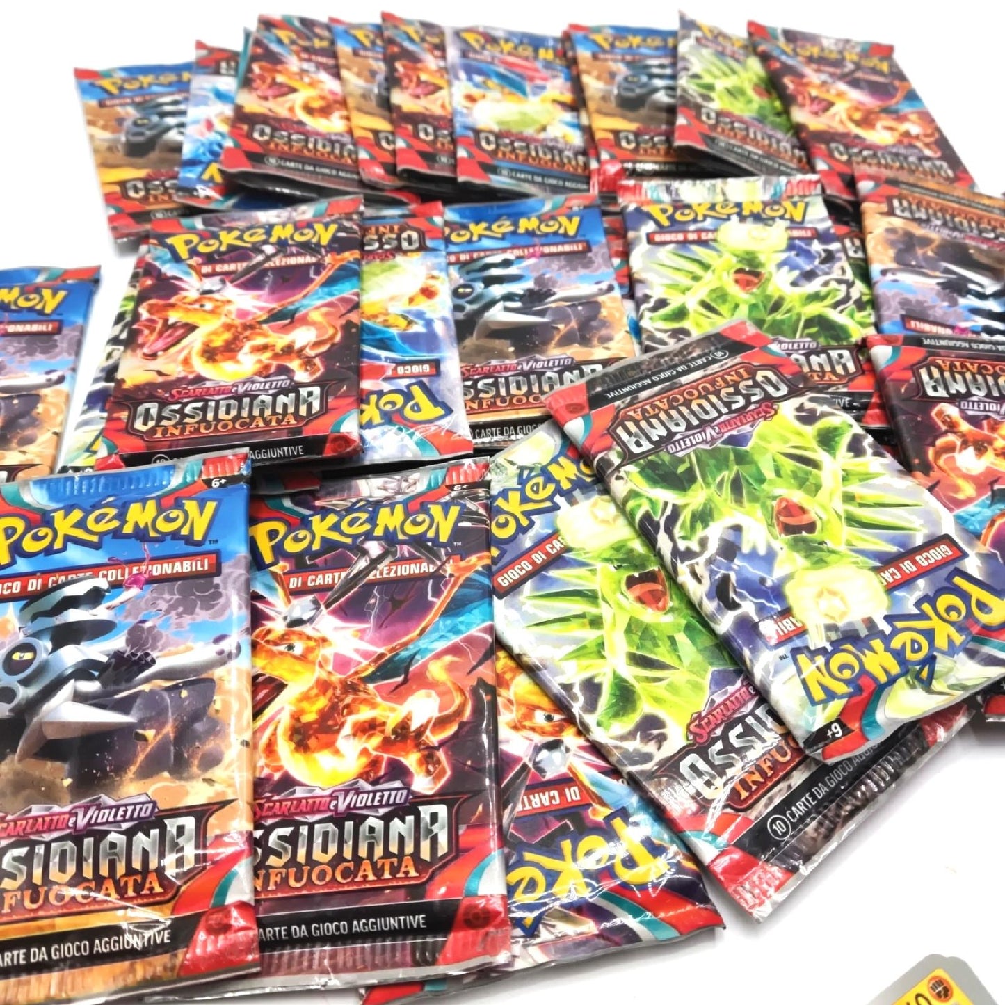 Pokemon 18661340 Scharlachrot Violett Obsidian Italienische Ausgabe Geöff