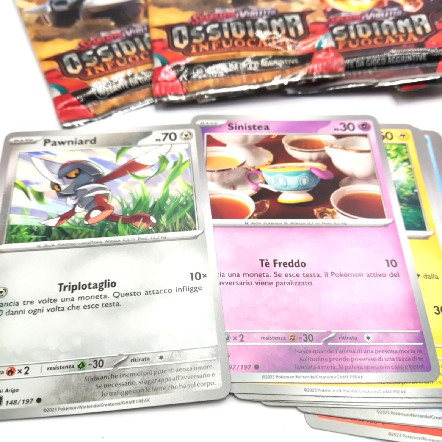 Pokemon 18661340 Scharlachrot Violett Obsidian Italienische Ausgabe Geöff