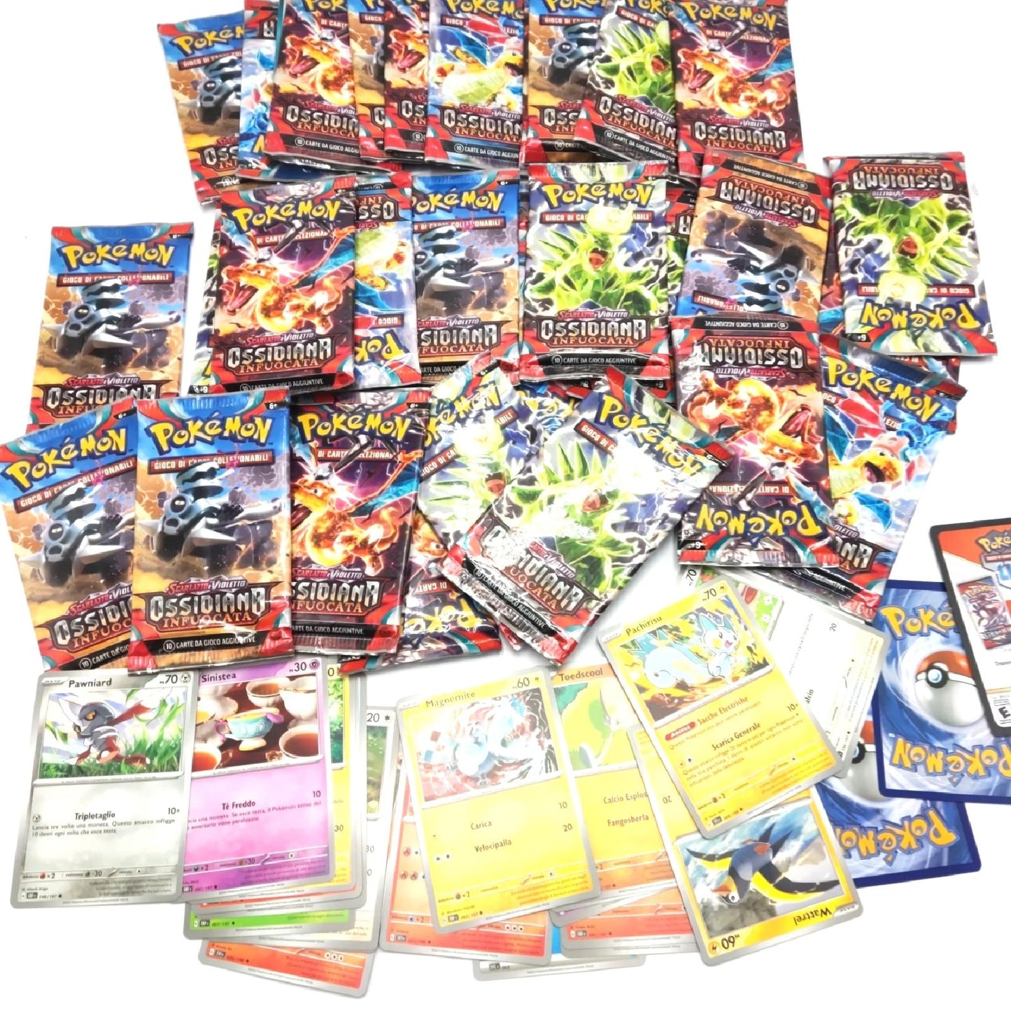 Pokemon 18661340 Scharlachrot Violett Obsidian Italienische Ausgabe Geöff