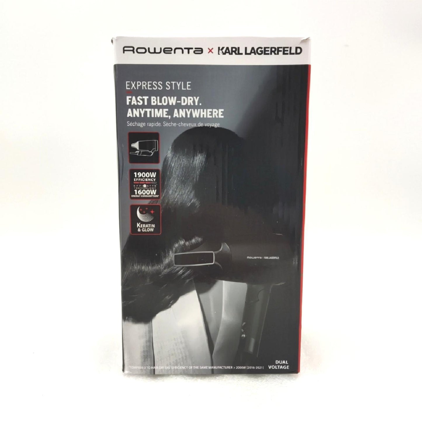 Rowenta x KARL LAGERFELD CV184L Express Style Haartrockner 2 Einstellungen (22,99)
