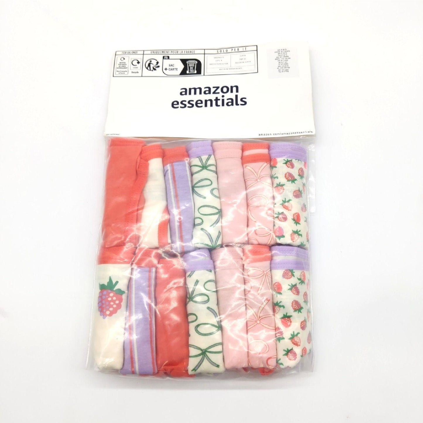Amazon Essentials Bikini Unterwäsche Kinderkleidung 14er Pack Mehrfarbig Bunt Jungliches Design