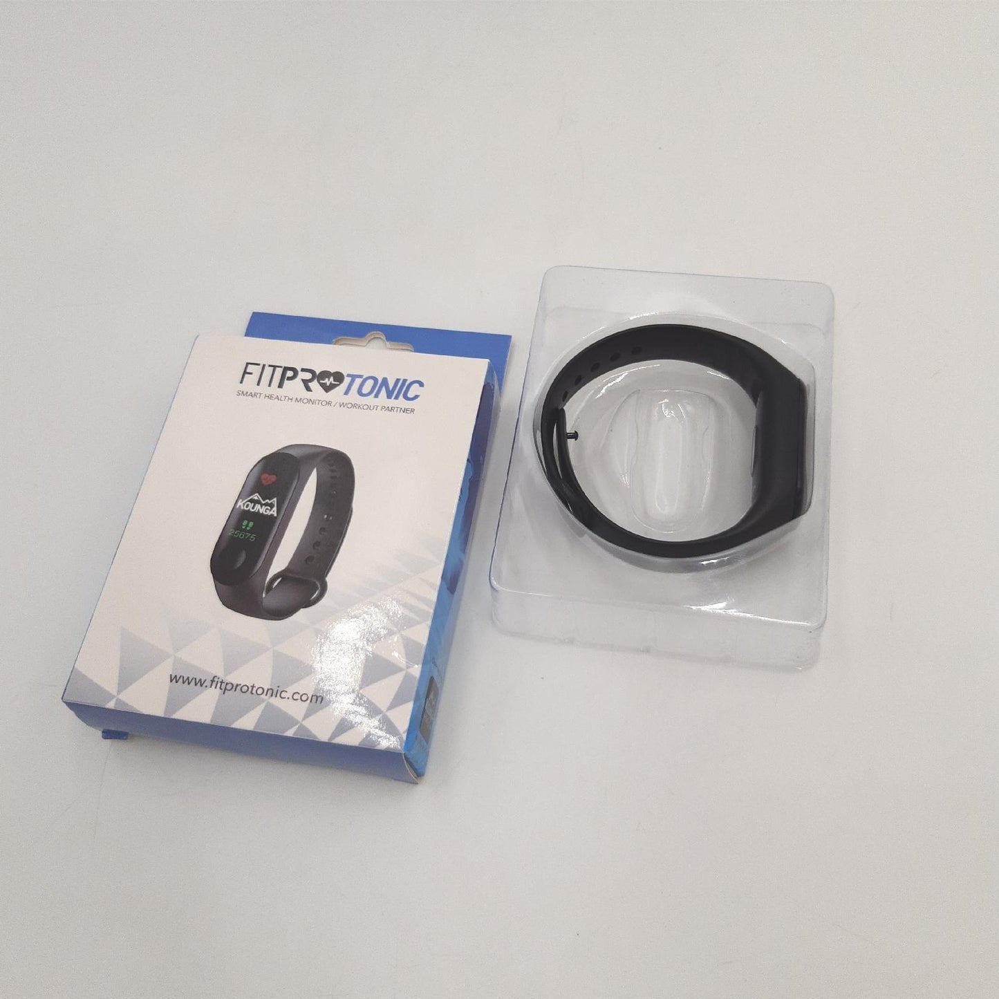 Kounga FitPro Tonic Activity Tracker mit Herzfrequenzmesser, Schrittzähler, Kalorien und Schlaf-Smart-Band