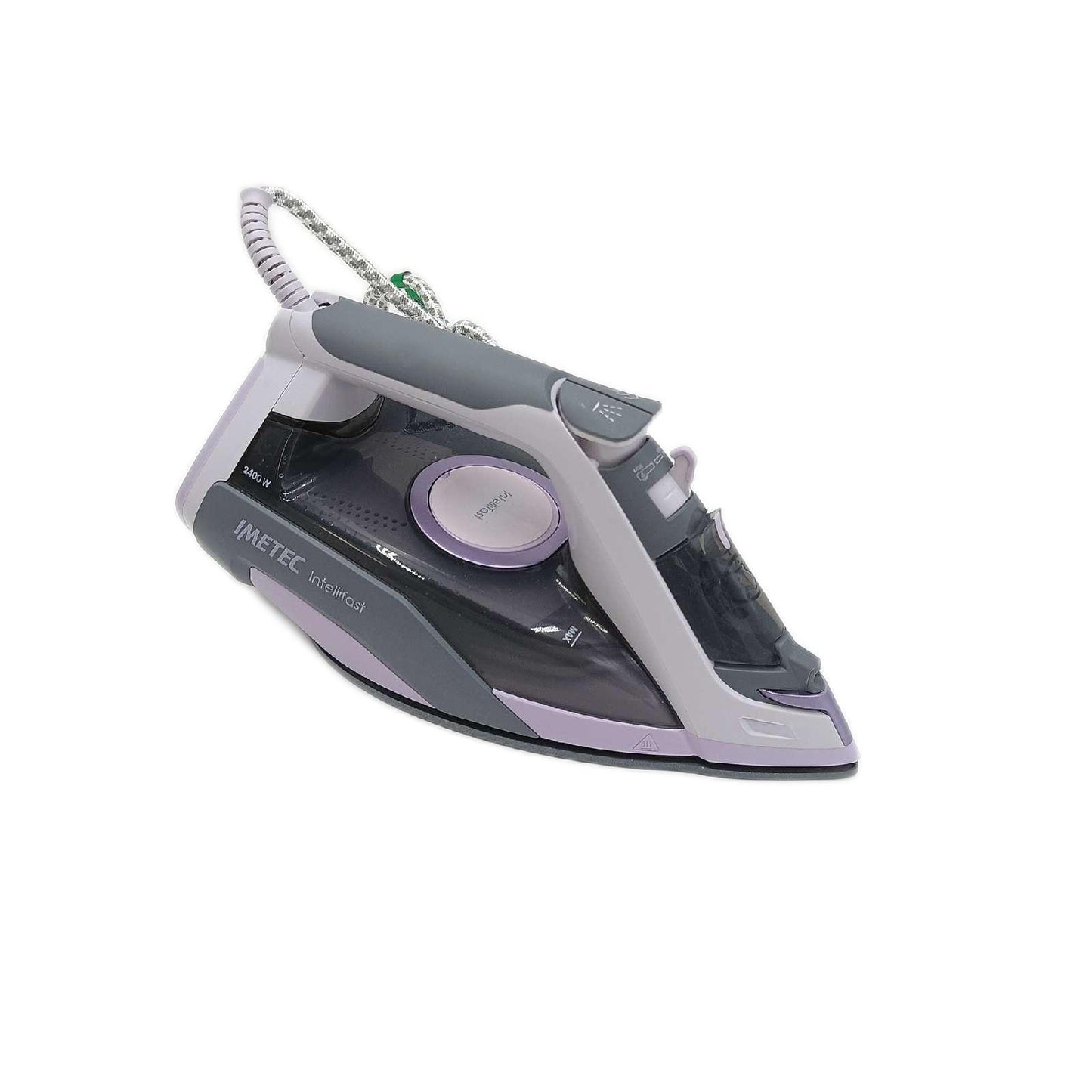 Imetec Intellifast, Dampfbügeleisen,Ceramic Diamond Bügelsohle,Intelli System Technologie,Automatische Dampf und Temperatureinstellung,Dreifacher Anti-Kalk-Schutz, 2400 W,1.90m Kabel