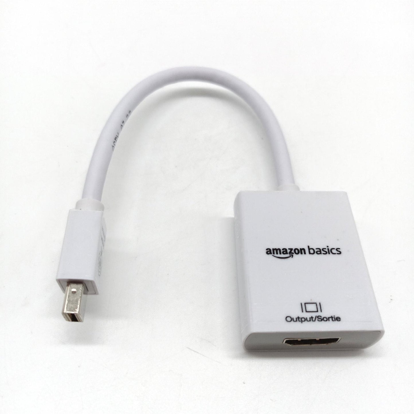 Amazon Basics Adapter Kabel Verbindung Mini DisplayPort auf HDMI Weiß kompatibel