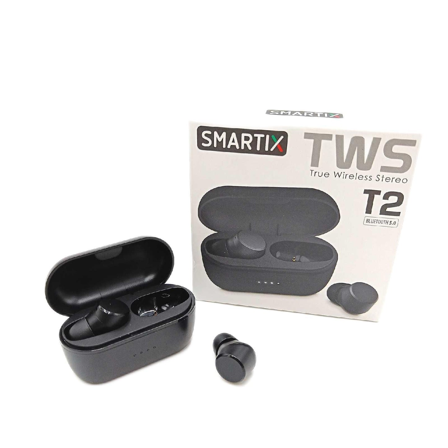 Atlantis Ohrhörer Bluetooth Kopfhörer SM60 T2 TWS Kabellos Schwarz für Sport