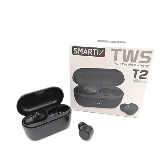 Atlantis Ohrhörer Bluetooth Kopfhörer SM60 T2 TWS Kabellos Schwarz für Sport