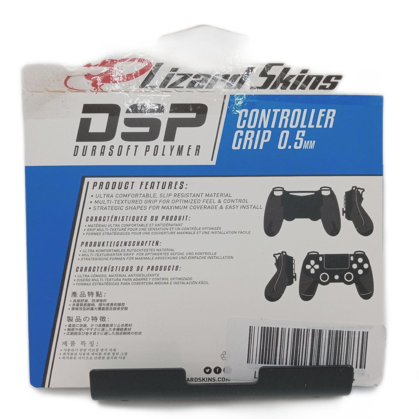 Lizard Skins Aufkleber Zubehör Playstation 4 Controller Schutz Grip Schwarz
