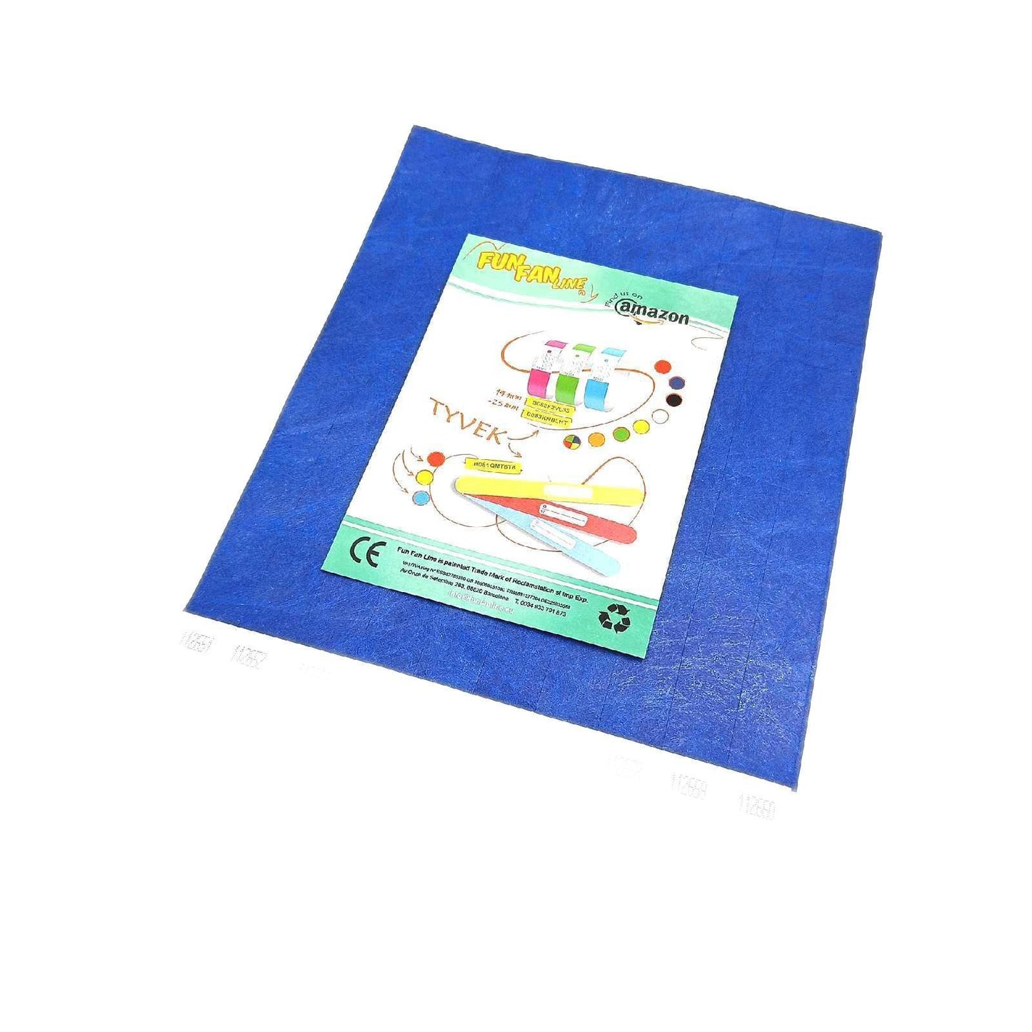 Fun Fan Line Identifikationsarmbaender Partybedarf Kontrollarmbaender 200er Pack Blau