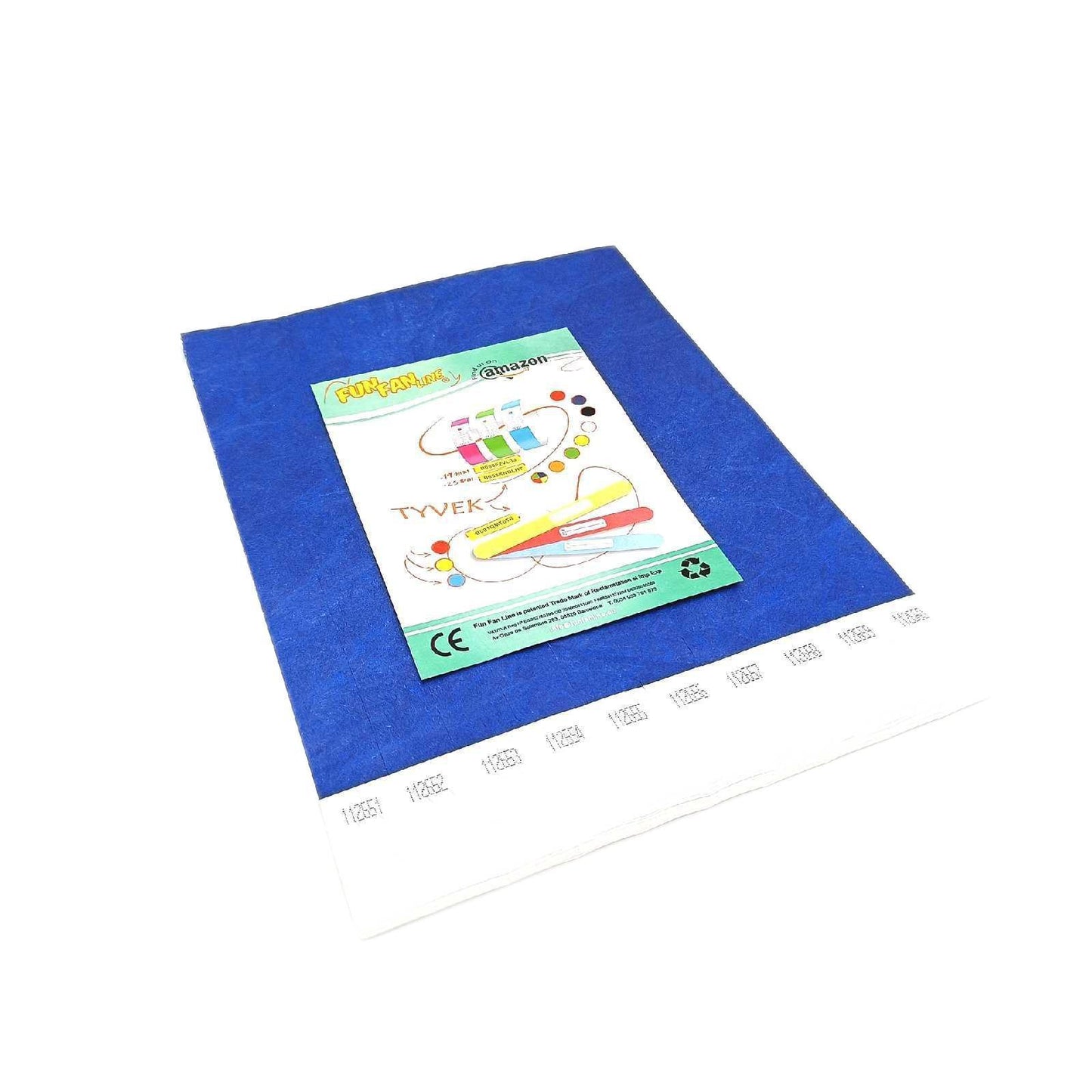 Fun Fan Line Identifikationsarmbaender Partybedarf Kontrollarmbaender 200er Pack Blau