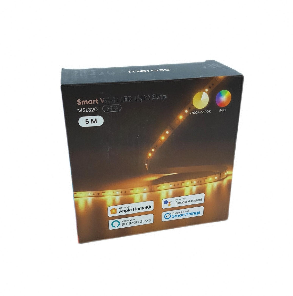 Meross 5M Smart RGBWW LED Streifen kompatibel mit HomeKit farbwechselnd dimmbar